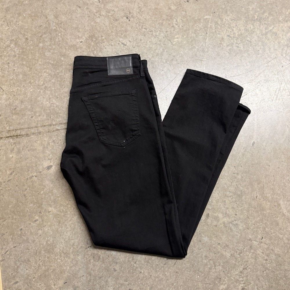 AG Adriano Goldschmied The Everett Slim Straight Jeans Black Mens 34x34 BM9303